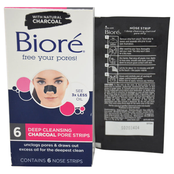 CHARCOAL PORE STRIPS 6CT