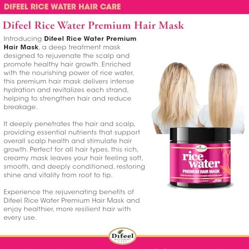 HAIR MASK RICE WATER 12 OZ