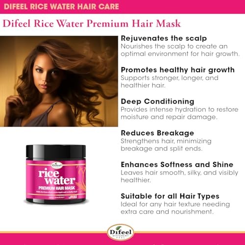HAIR MASK RICE WATER 12 OZ