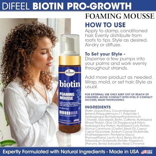 BIOTIN FOAMING MOUSSE 8 OZ