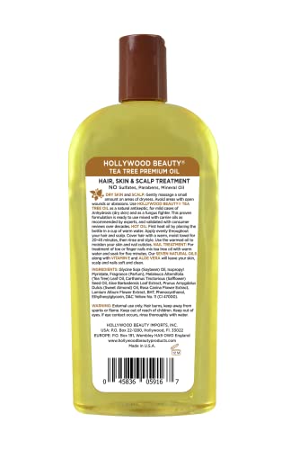 HOLLYWOOD OIL TEA TREE 16 OZ