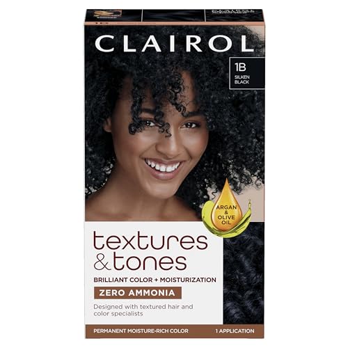 CLAIROL TEXTURES &TONES [#1B SILKEN BLACK]