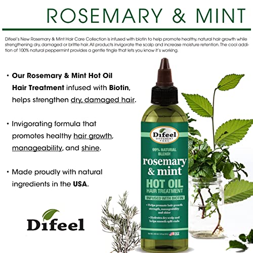 S/F DIFEEL HOT OIL ROSEMARY MINT 8OZ