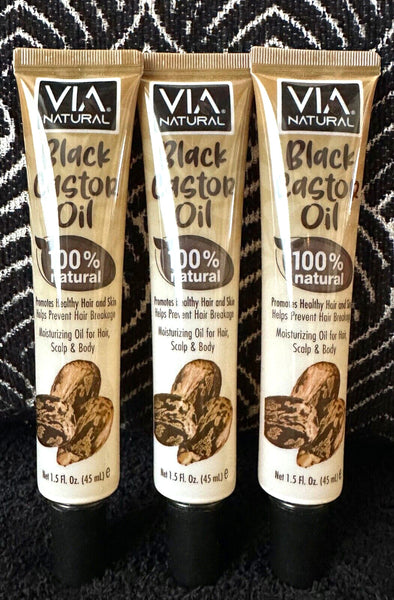 VIA NATURAL OIL - BLACK CASTOR OIL 1.5OZ
